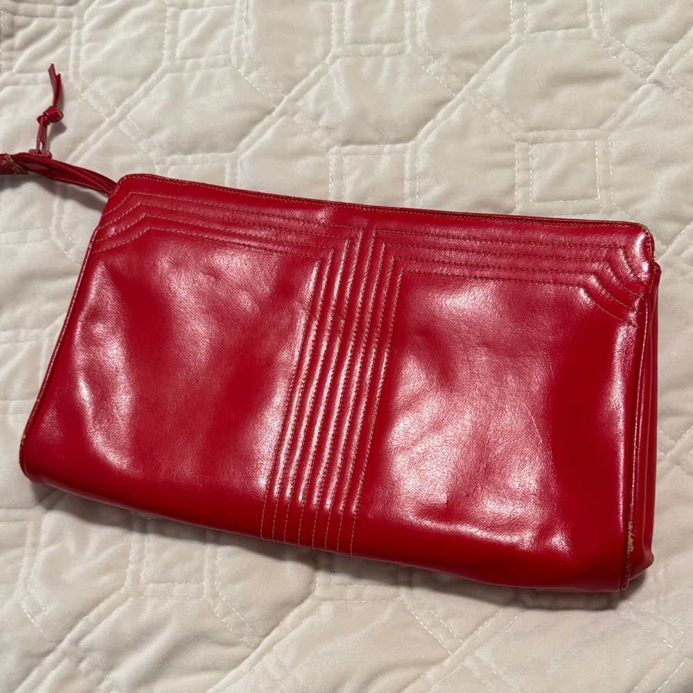 Vintage Lou Taylor Red Purse